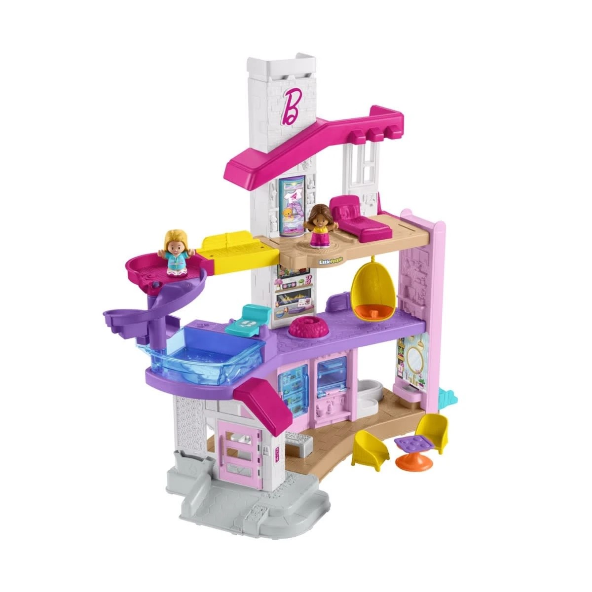 3 Fisher-Price Little People Barbie Little DreamHouse Toddler Playset, 3 of 7