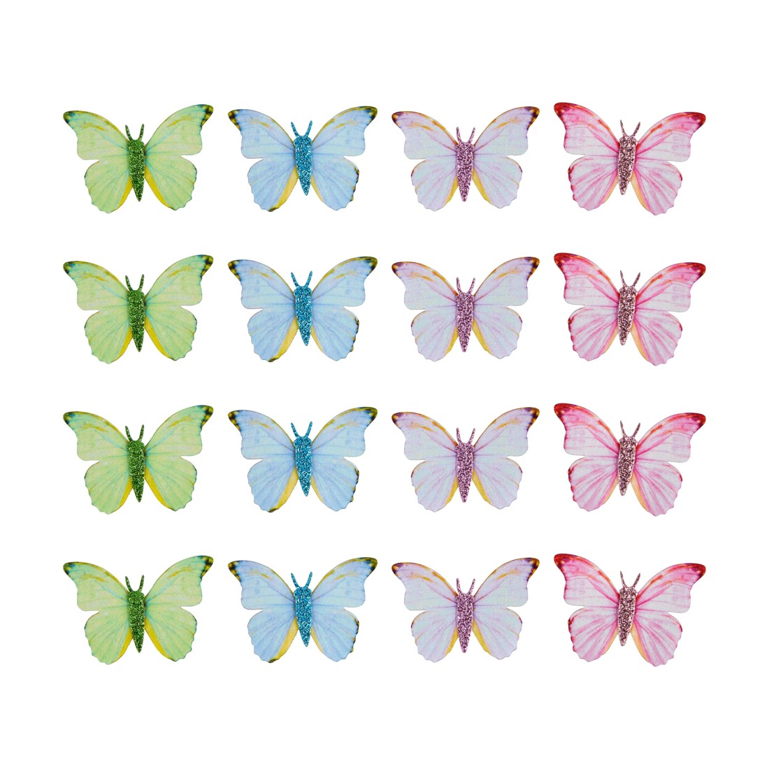 2 16 Piece Fabric Butterflies, 2 of 2