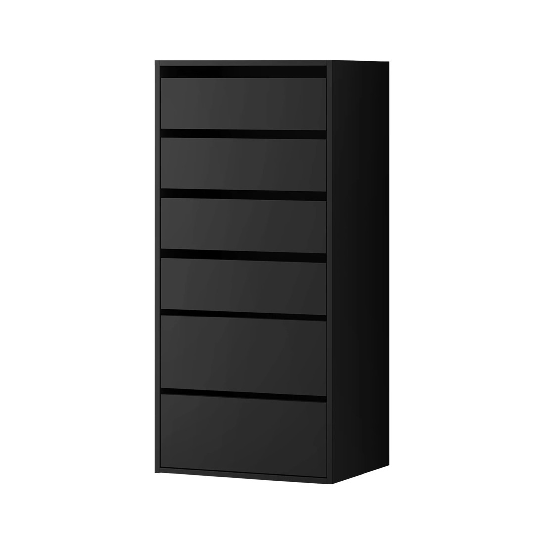 1 Oikiture Wardrobe Shelf Unit 6 Chest Of Drawers Clothes Storage Cabinet
 - Black, 1 of 10