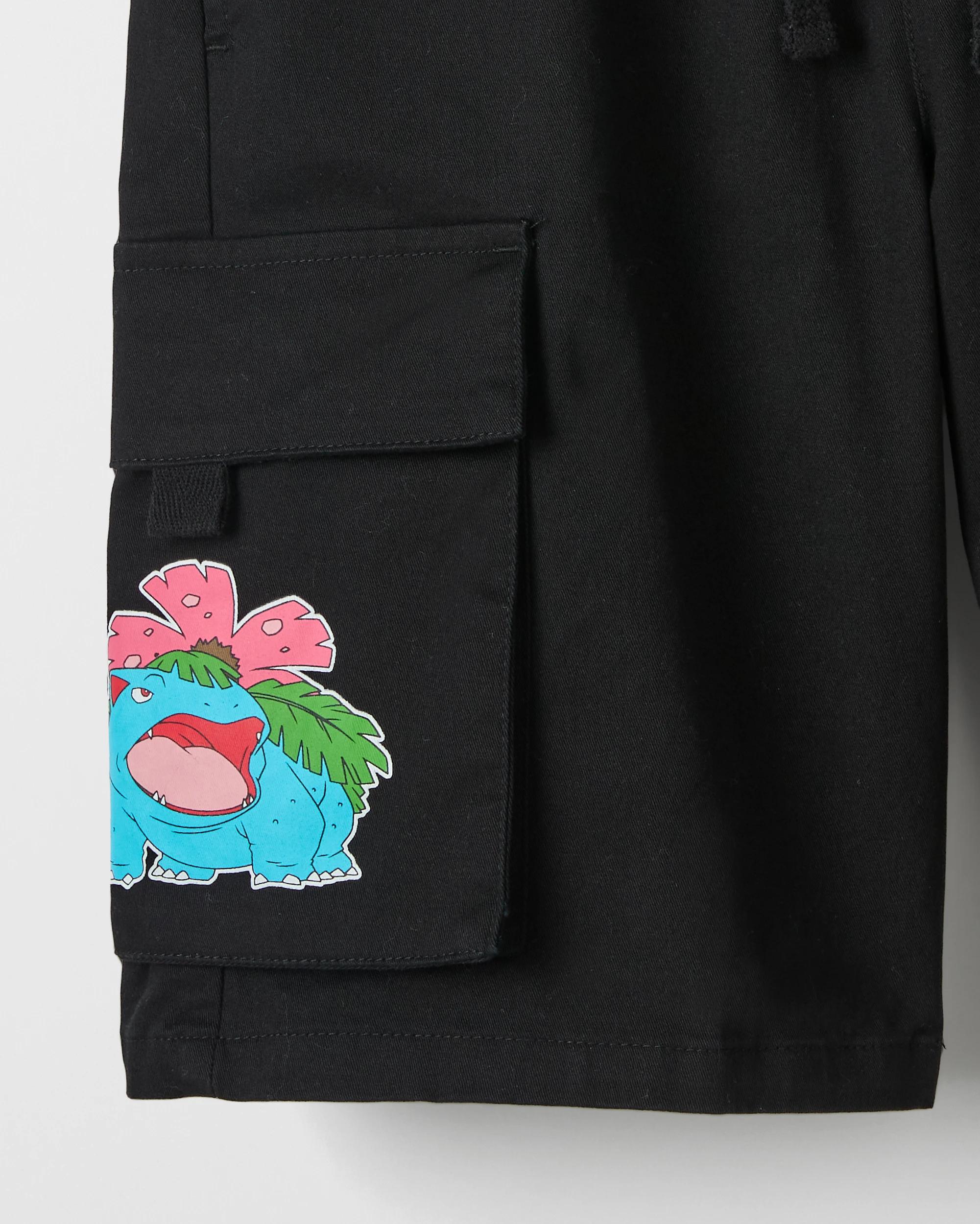 7 Pokemon Cargo Shorts BLACK, 7 of 8