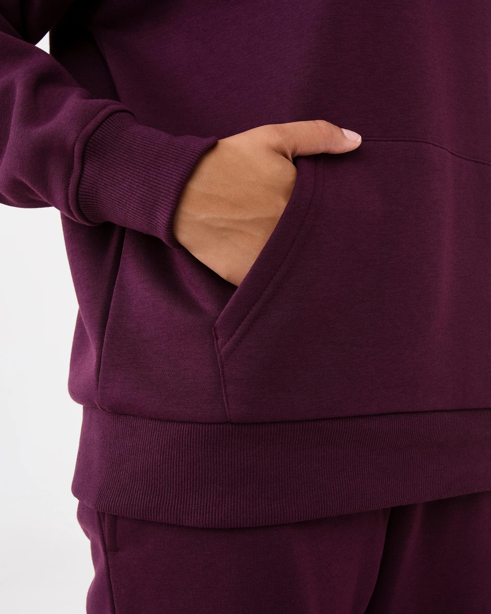 9 Everlast Womens Street Hoodie Deep Plum, 9 of 10