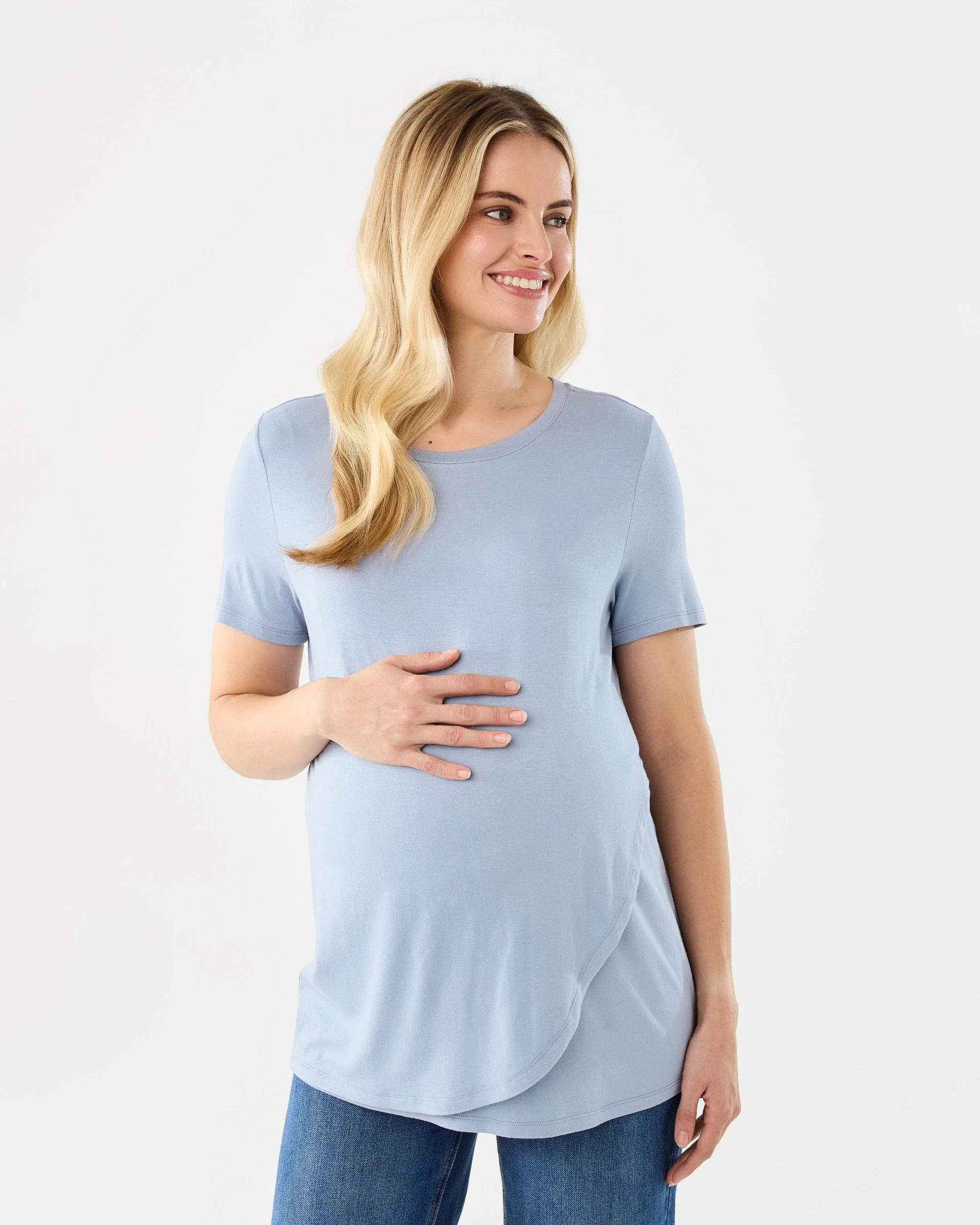 1 Maternity Overlay T-shirt Blizzard, 1 of 6