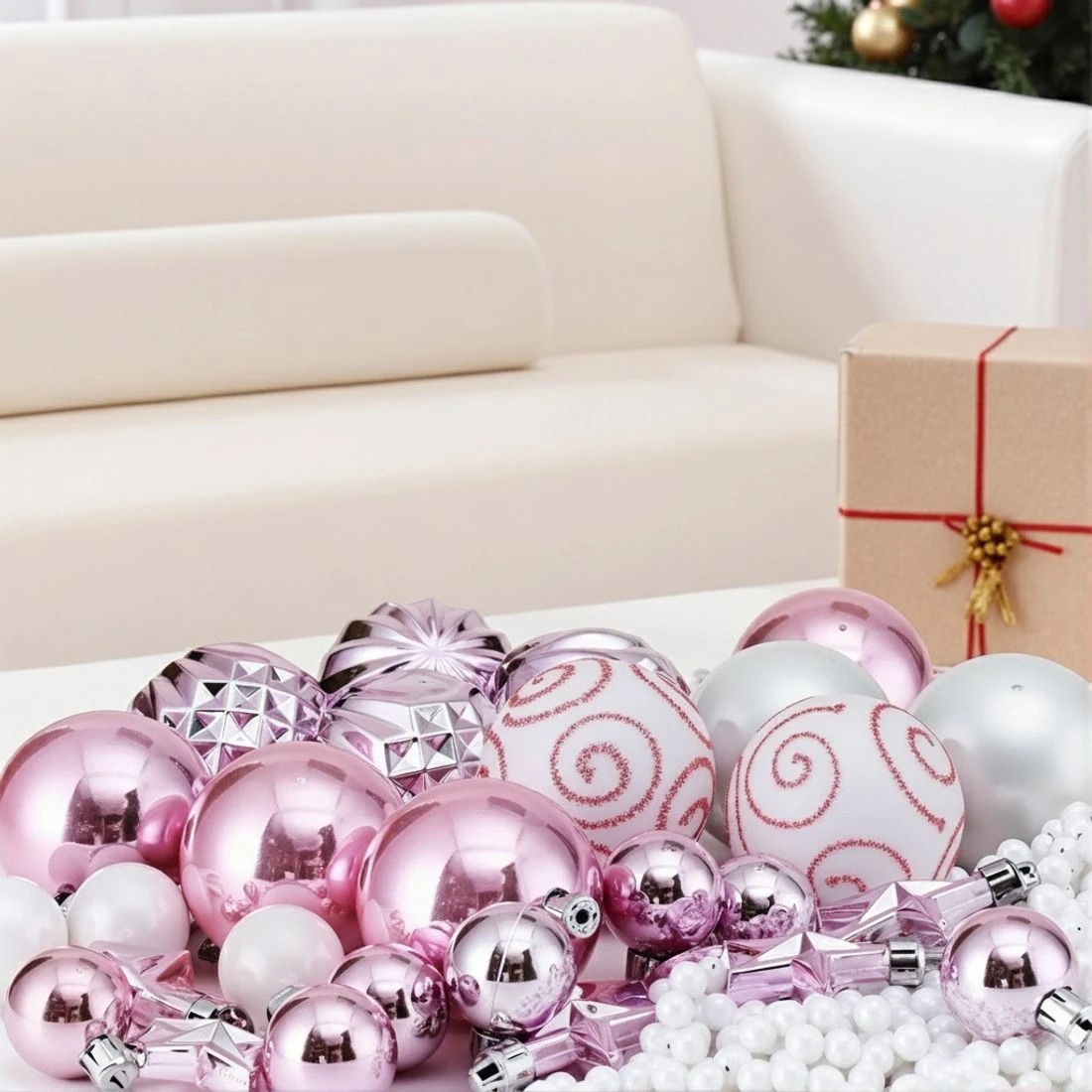 4 Jingle Jollys 33pcs Christmas Tree Decorations Set Baubles Ornaments Party - Multi, 4 of 6