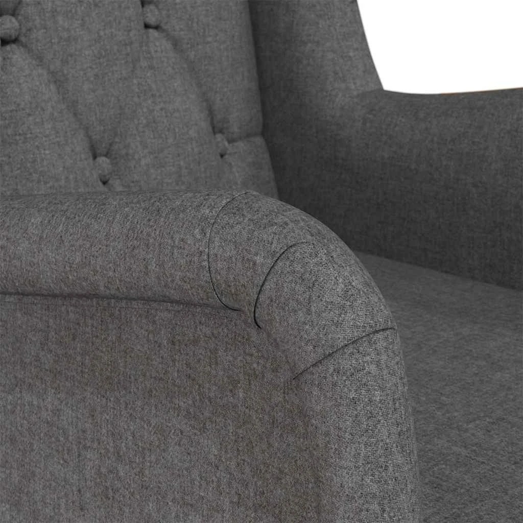 6 vidaXL Armchair Rocking - Grey, 6 of 8