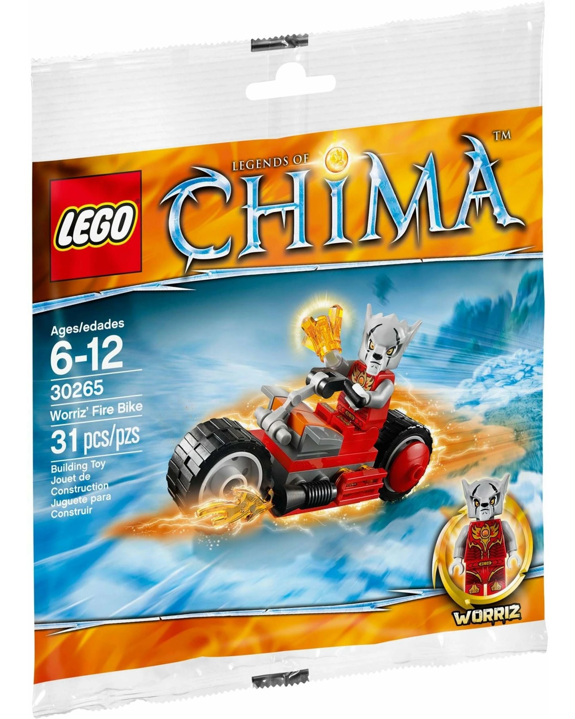 1 LEGO 30265 Worriz' Fire Bike - Legends of Chima, 1 of 4