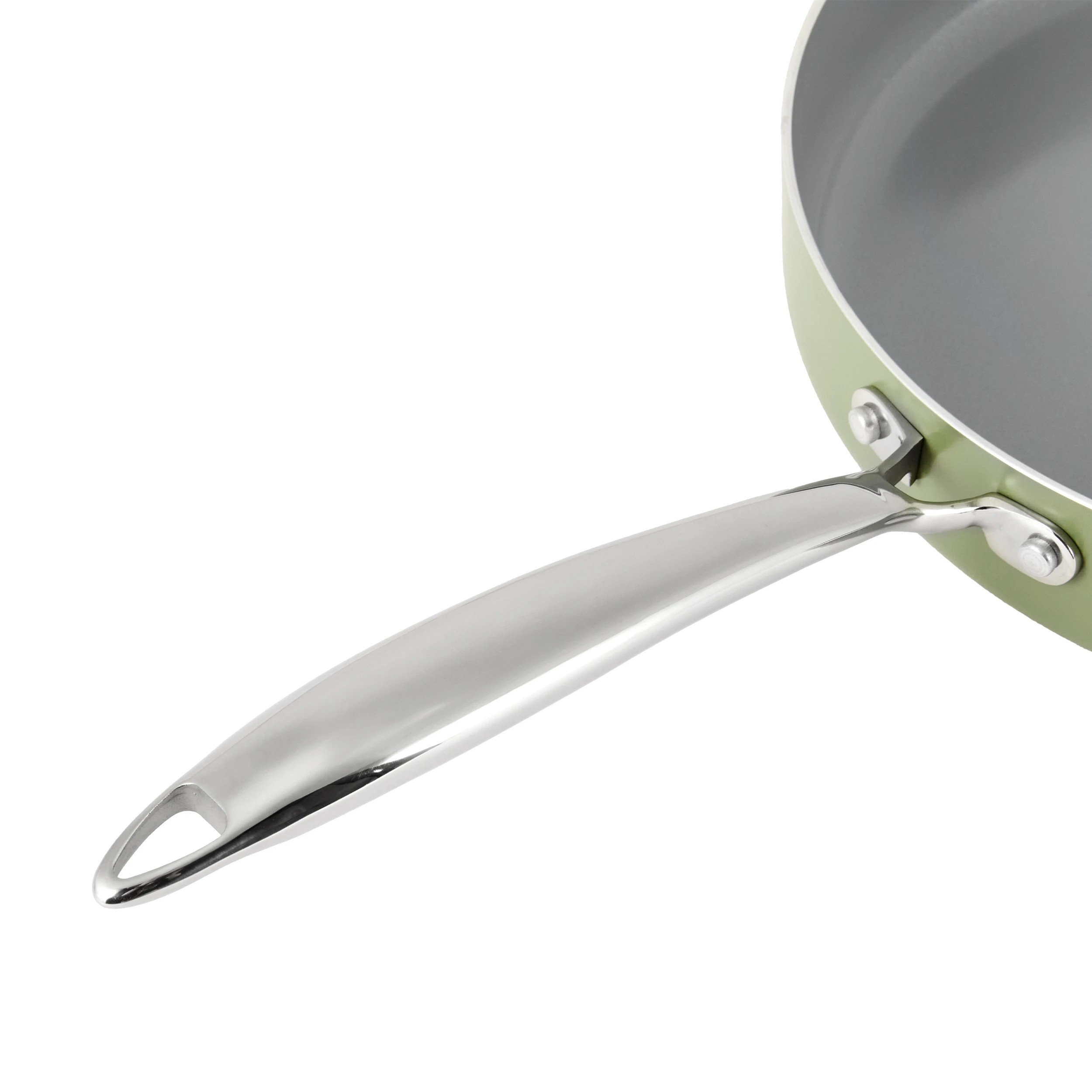 6 28cm Ceramic Non-Stick Frypan - Green, 6 of 7