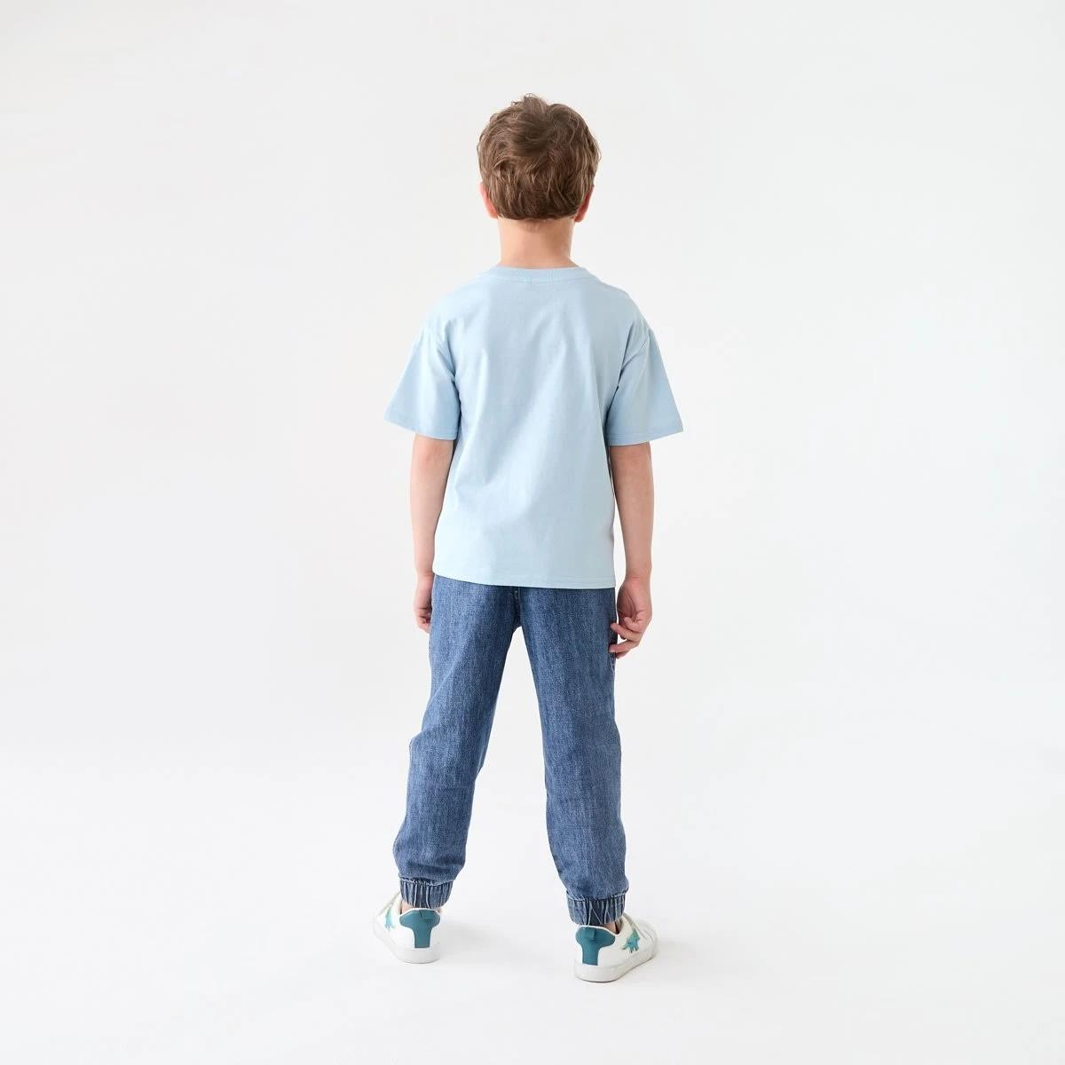 6 Boucle T-shirt BLUE BOUCLE TRICERATOPS, 6 of 6