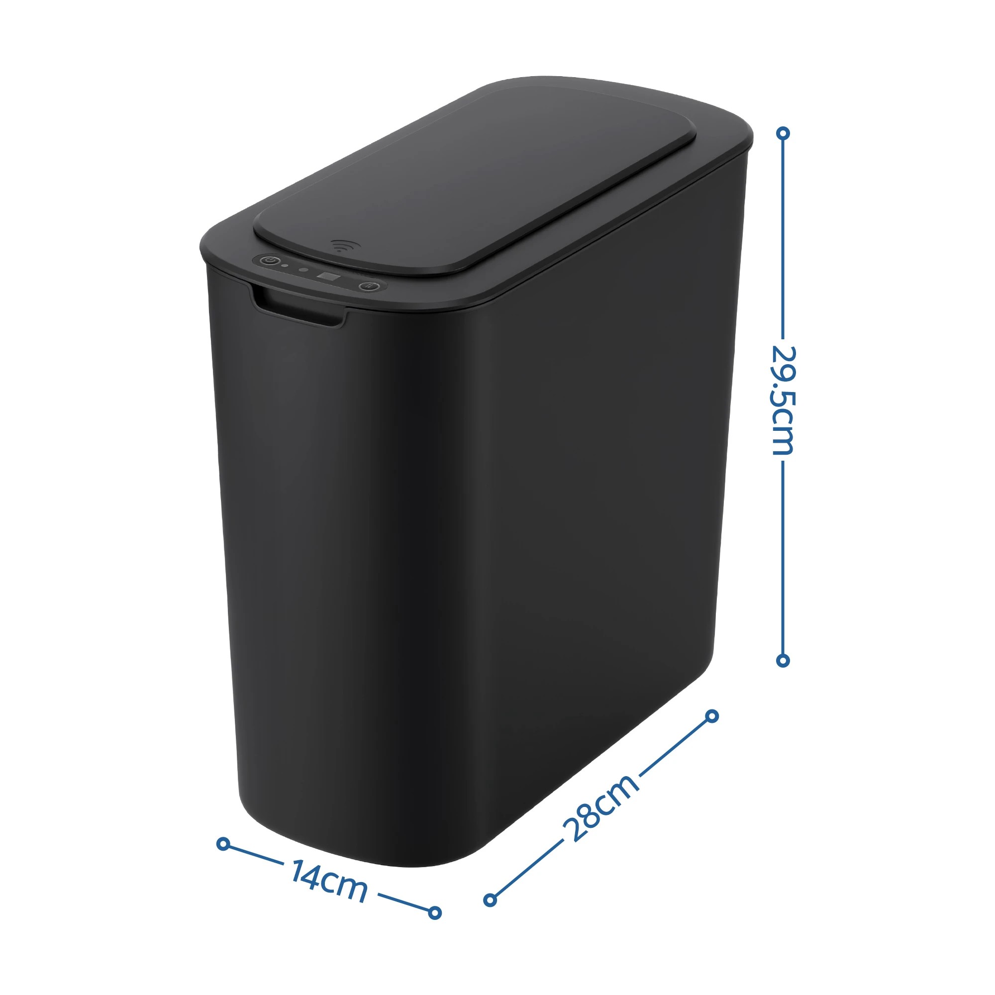 2 Devanti Automatic Trash Bin with Lid 11L Motion Sensor Kitchen Bin Touchless - Black, 2 of 8