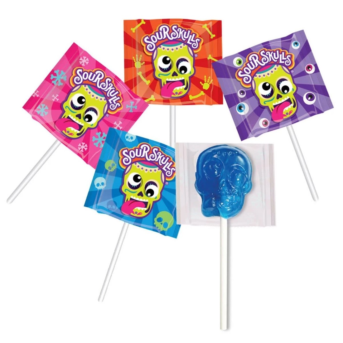 3 Park Avenue Sour Skulls Tongue Painter Sour Lollipops 250g, 3 of 4