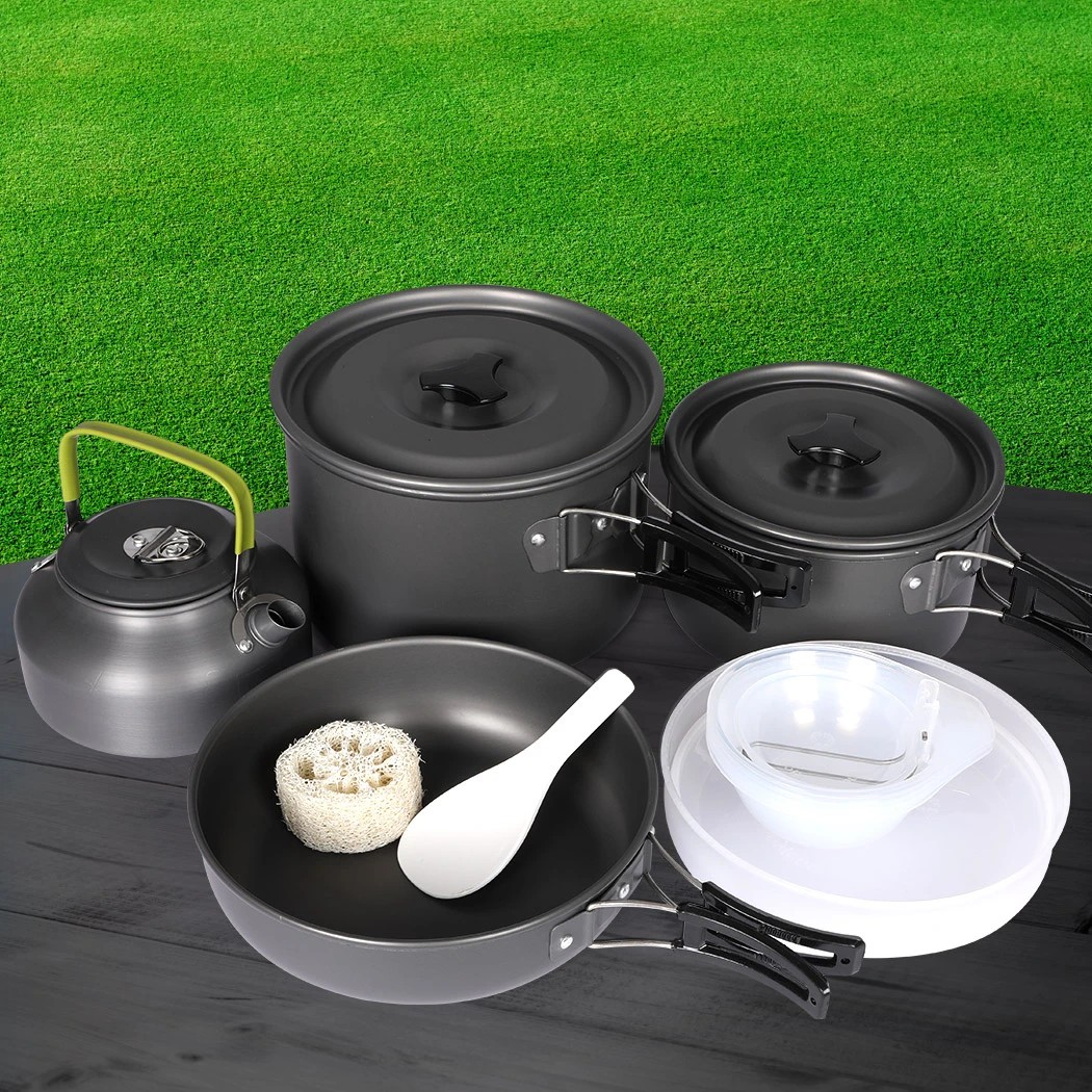 7 Traderight 14pcs Outdoor Camping Cooking Pots Set, 7 of 7