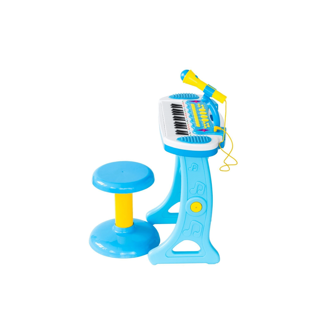 3 Lennox Children's Electronic Keyboard with Stand (Blue) Musical Instrument Toy, 3 of 4
