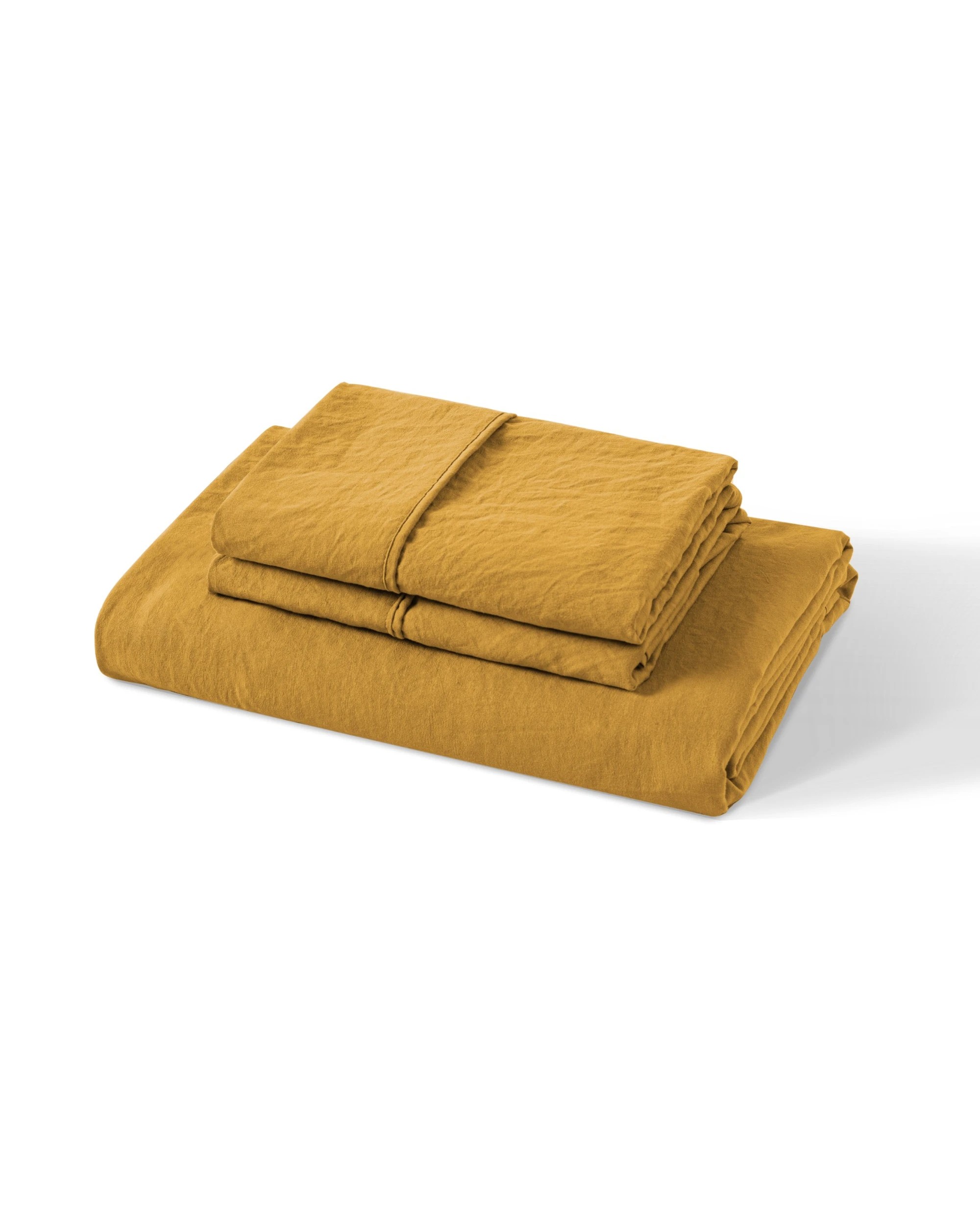 6 Dreamaker Superfine Washed Microfibre Combo Fitted Sheet Set - Queen Bed - Mustard, 6 of 7
