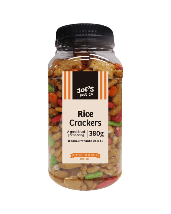 J.C.'s Quality Foods Mixed Rice Crackers 380g