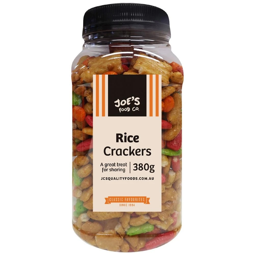 1 J.C.'s Quality Foods Mixed Rice Crackers 380g, 1 of 2