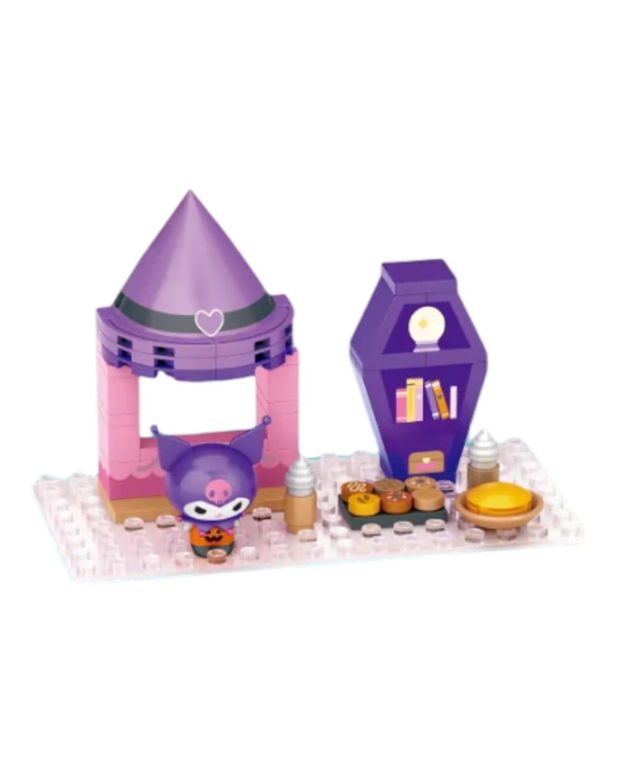 1 Play Nation Sanrio Pikku Pikku Kuromi Pumpkin Spice Expansion Pack Building Block Set, 1 of 2