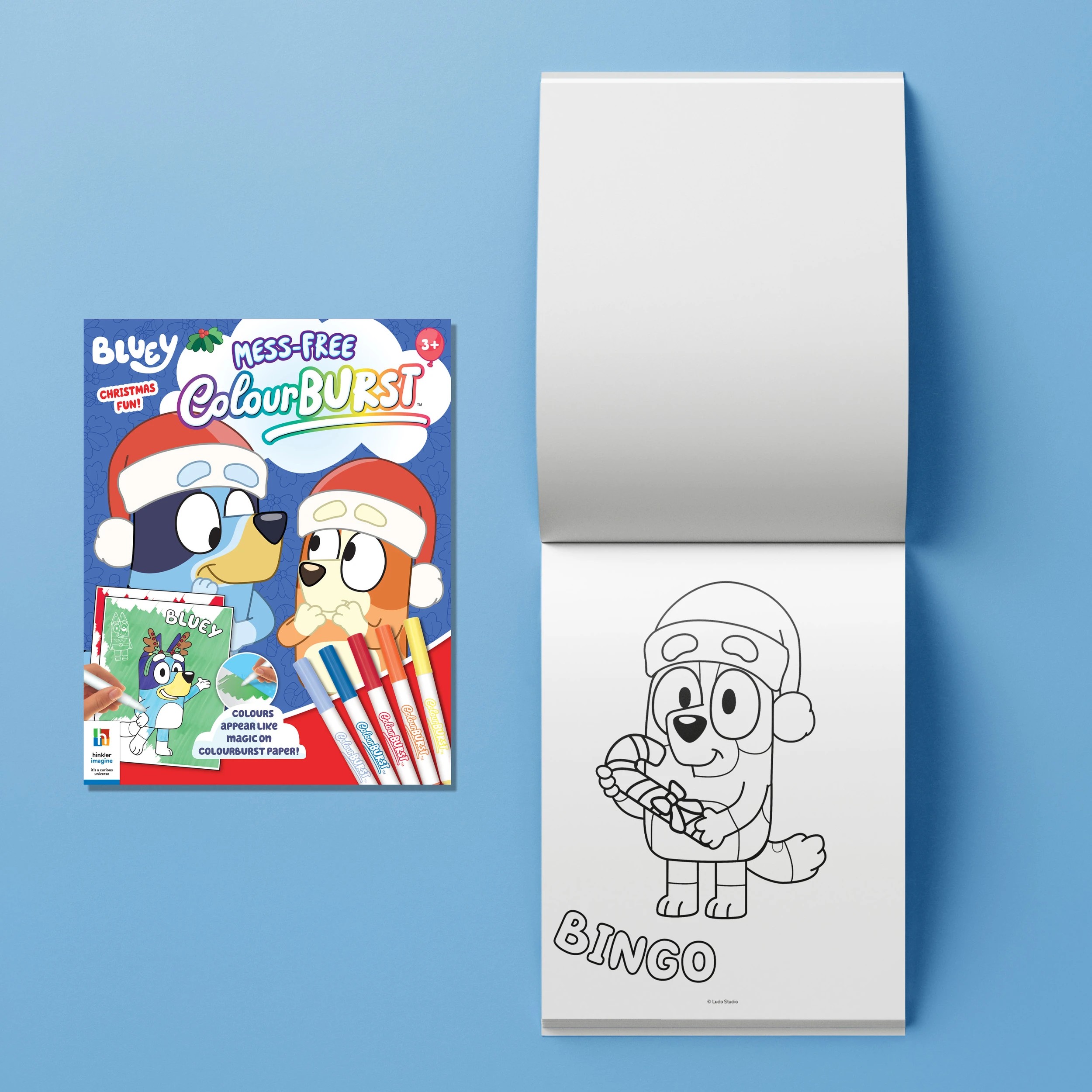 4 INKredibles Mess-Free ColourBurst Bluey Christmas Fun! - Book, 4 of 6