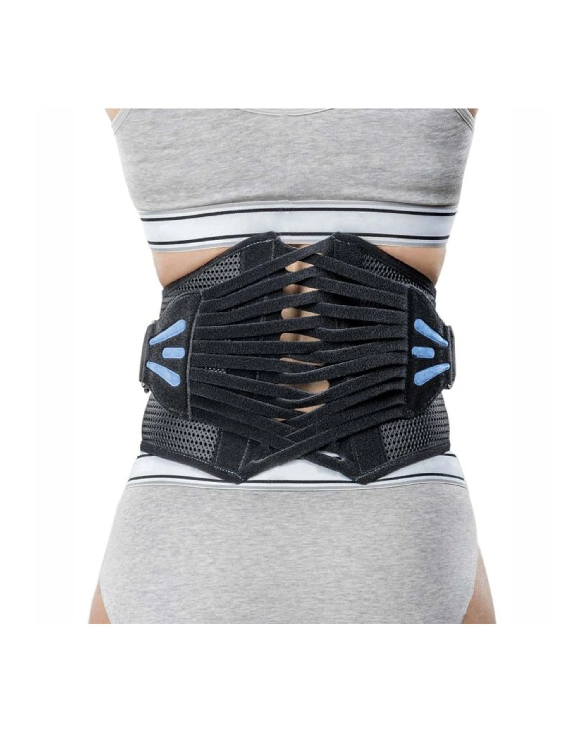 1 M Brace Lumbar Sacral Corset Dual Band Locking Support Hypoallergenic 2XL - Black - Black, 1 of 1