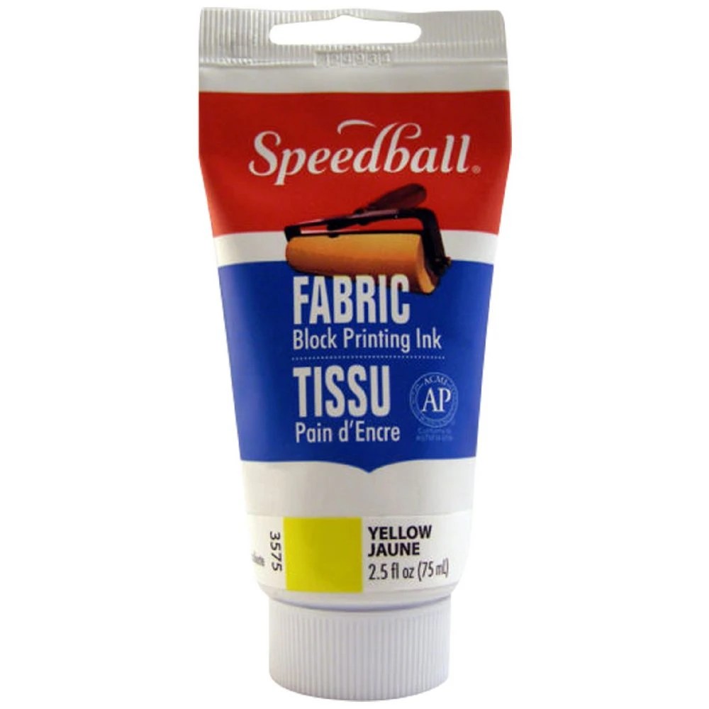 1 Speedball Fabric Block Ink 75mL Yellow, 1 of 3