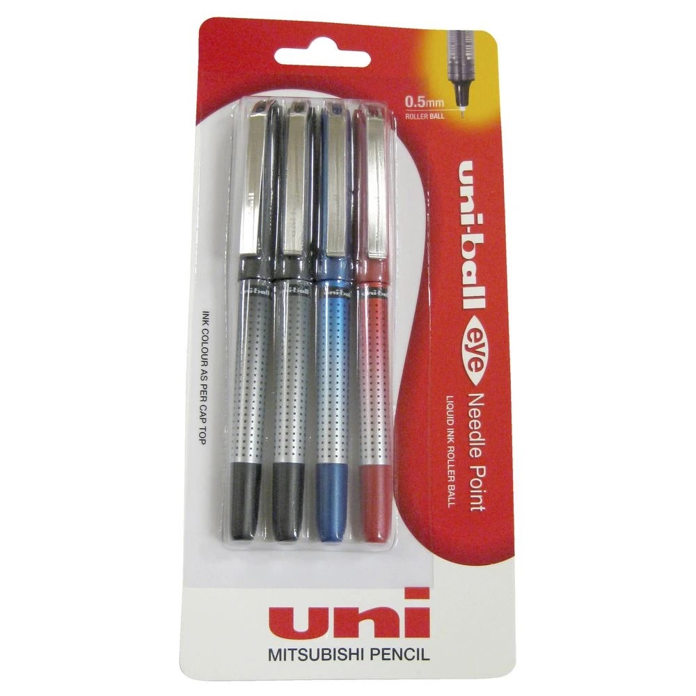 2 Uni-Ball Eye Needle Micro Rollerball Pens Assorted 4 Pack, 2 of 3