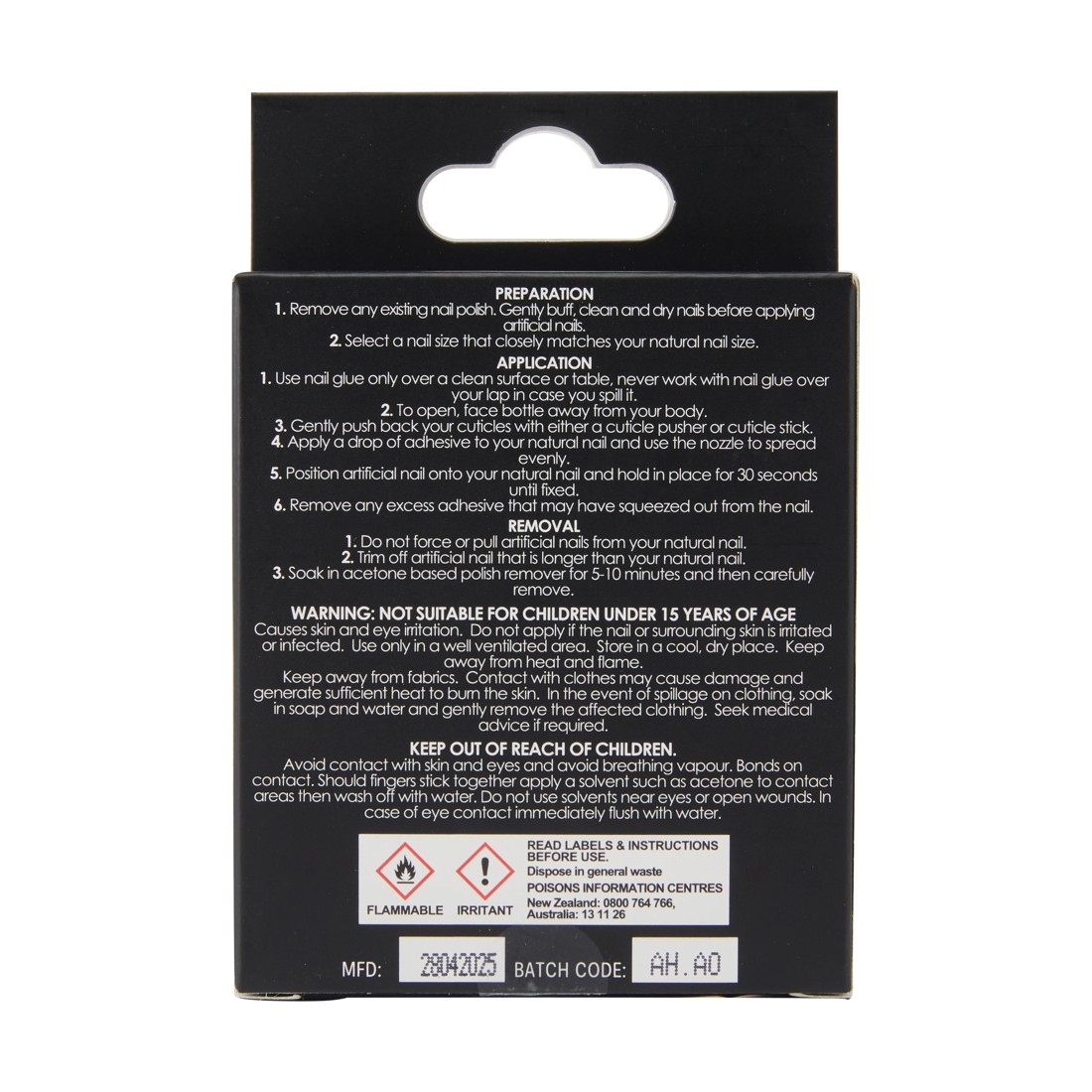 4 OXX Cosmetics 24 Pack Artificial Nails with Adhesive - Squareletto Shape, Pink Glitter, 4 of 4