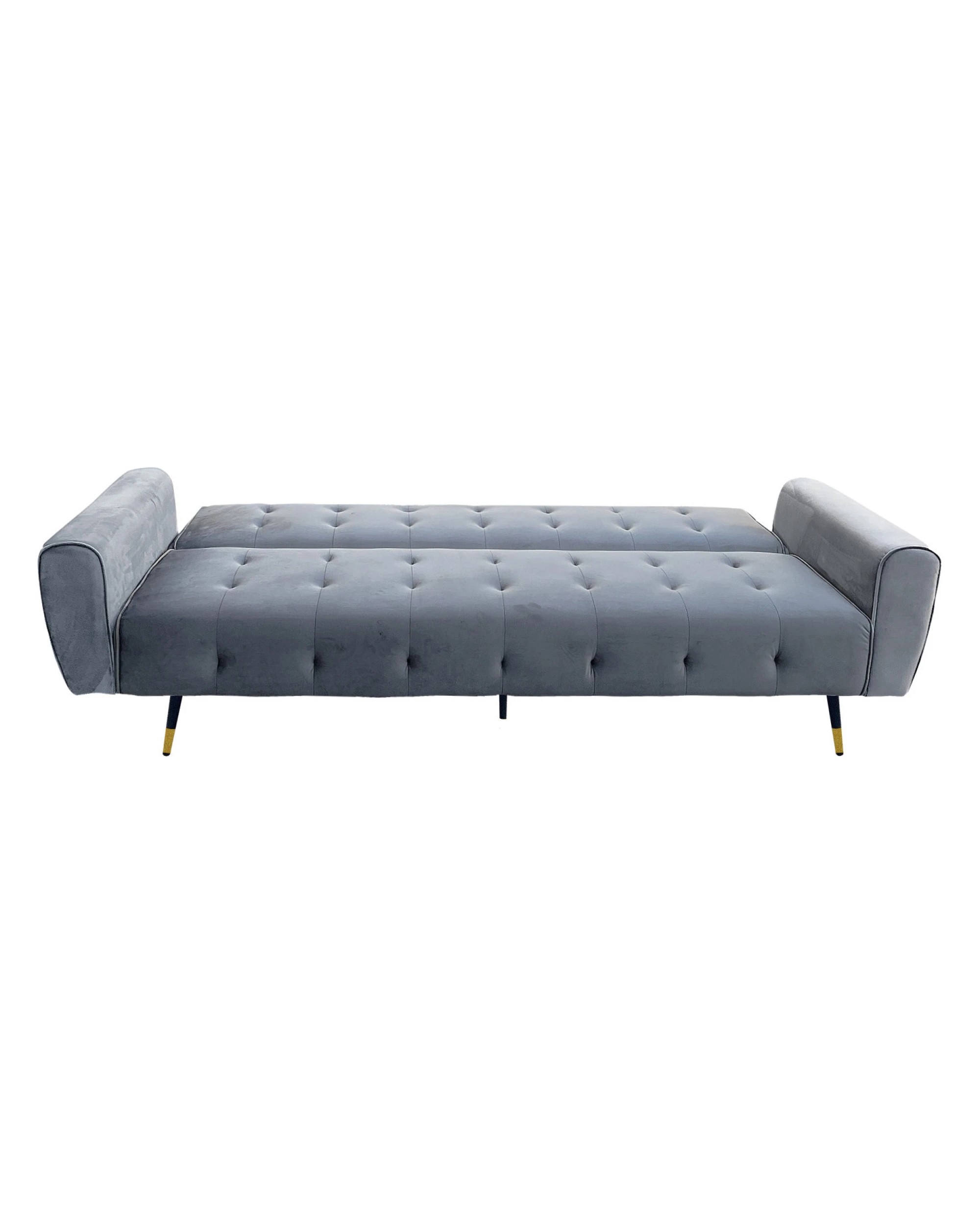 3 Ava Tufted Velvet Sofa Bed by Sarantino, 3 of 8