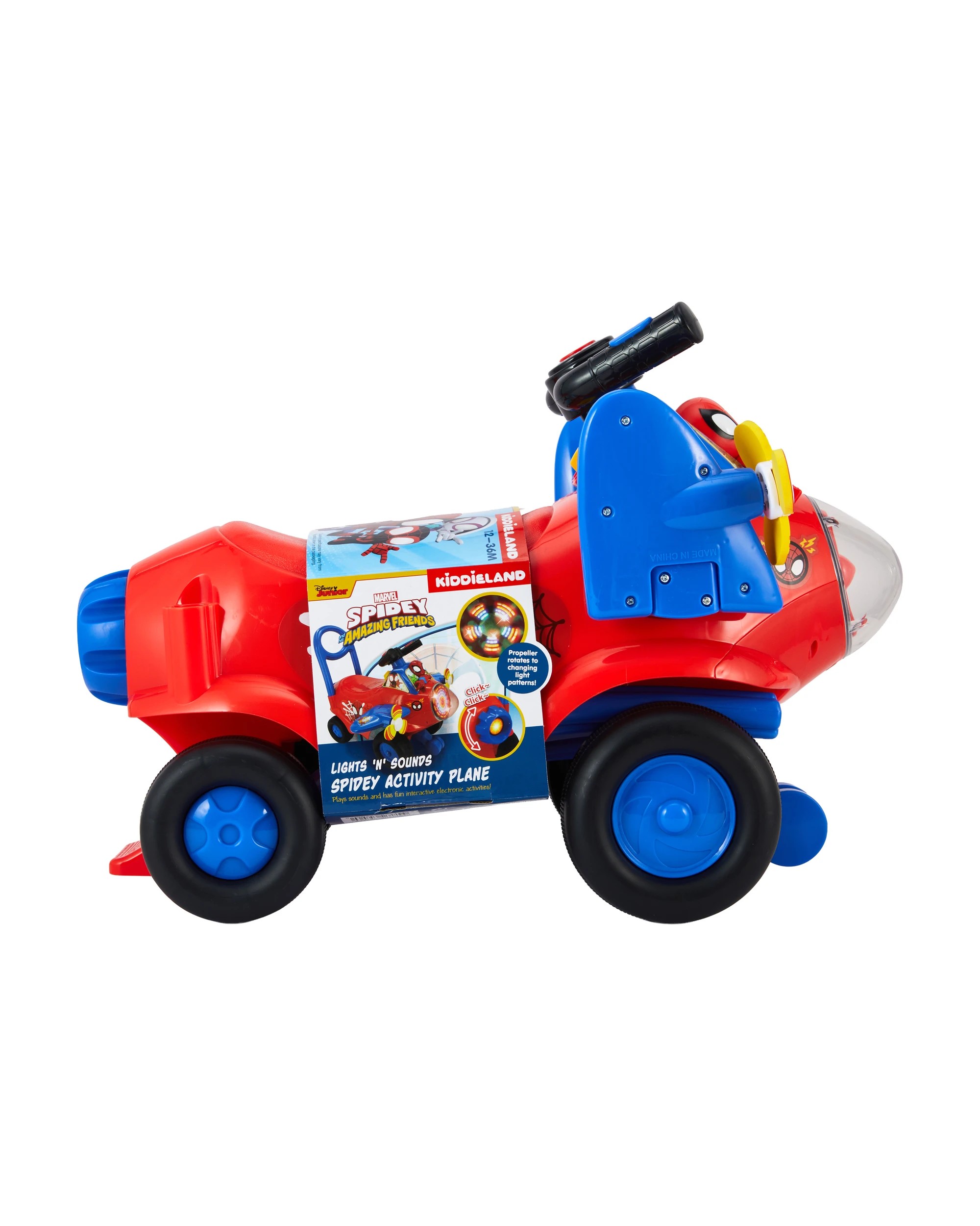9 Disney Junior Spidey and Amazing Friends Lights ‘n’ Sounds Activity Plane, 9 of 9