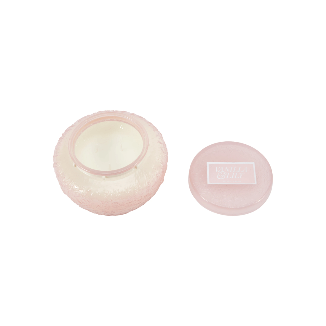 5 Pink Embossed Candle, 5 of 6