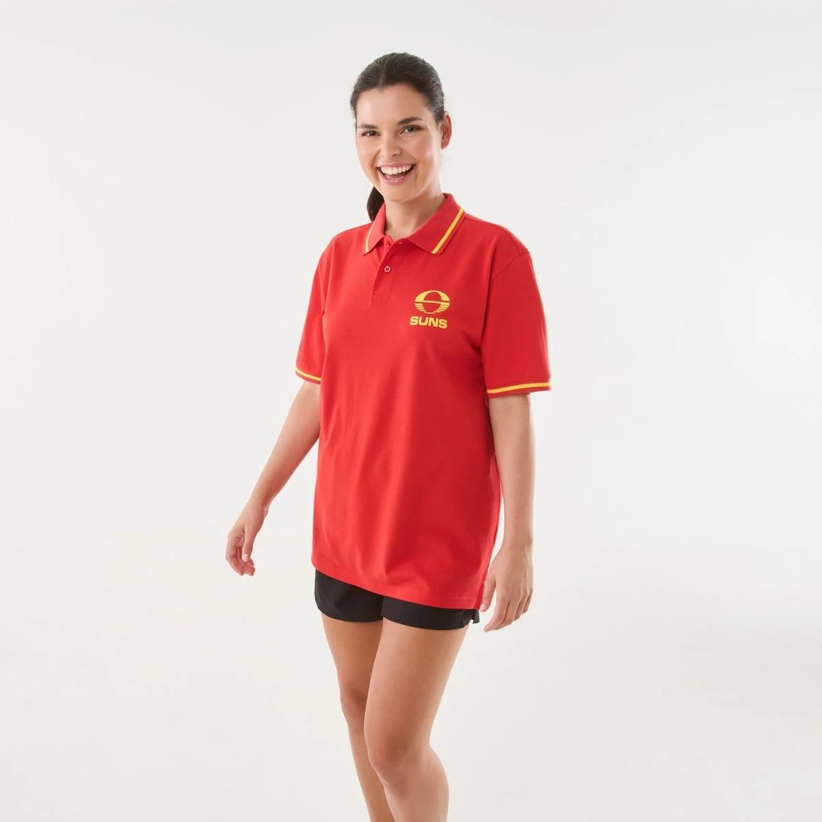 1 Official AFL Adult Polo Shirt Gc Suns, 1 of 6