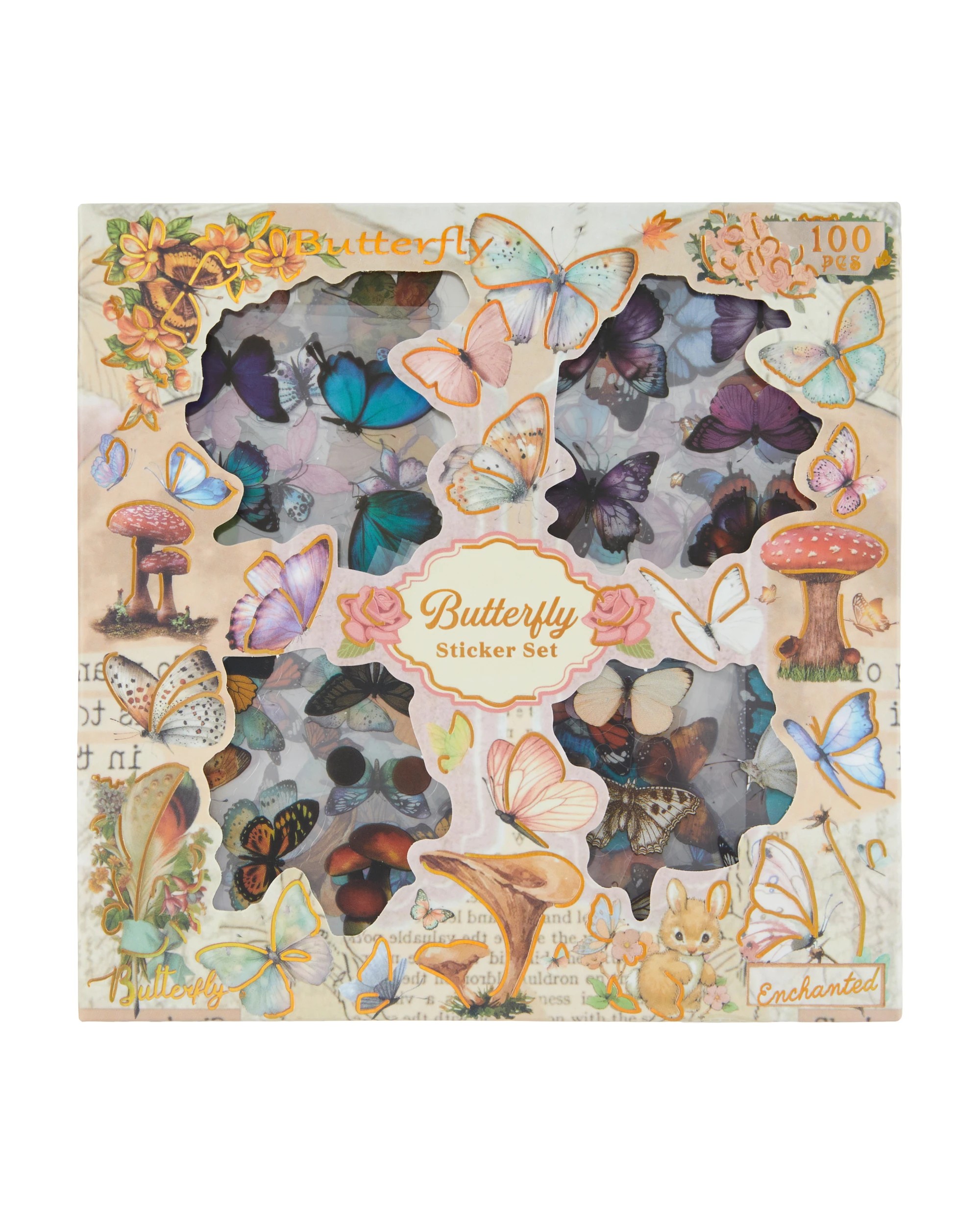 1 100 Piece Deco Sticker Set - Butterfly, 1 of 4