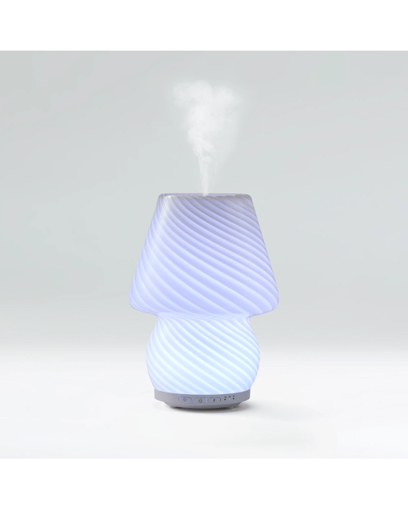 Glass Mushroom Swirl Diffuser