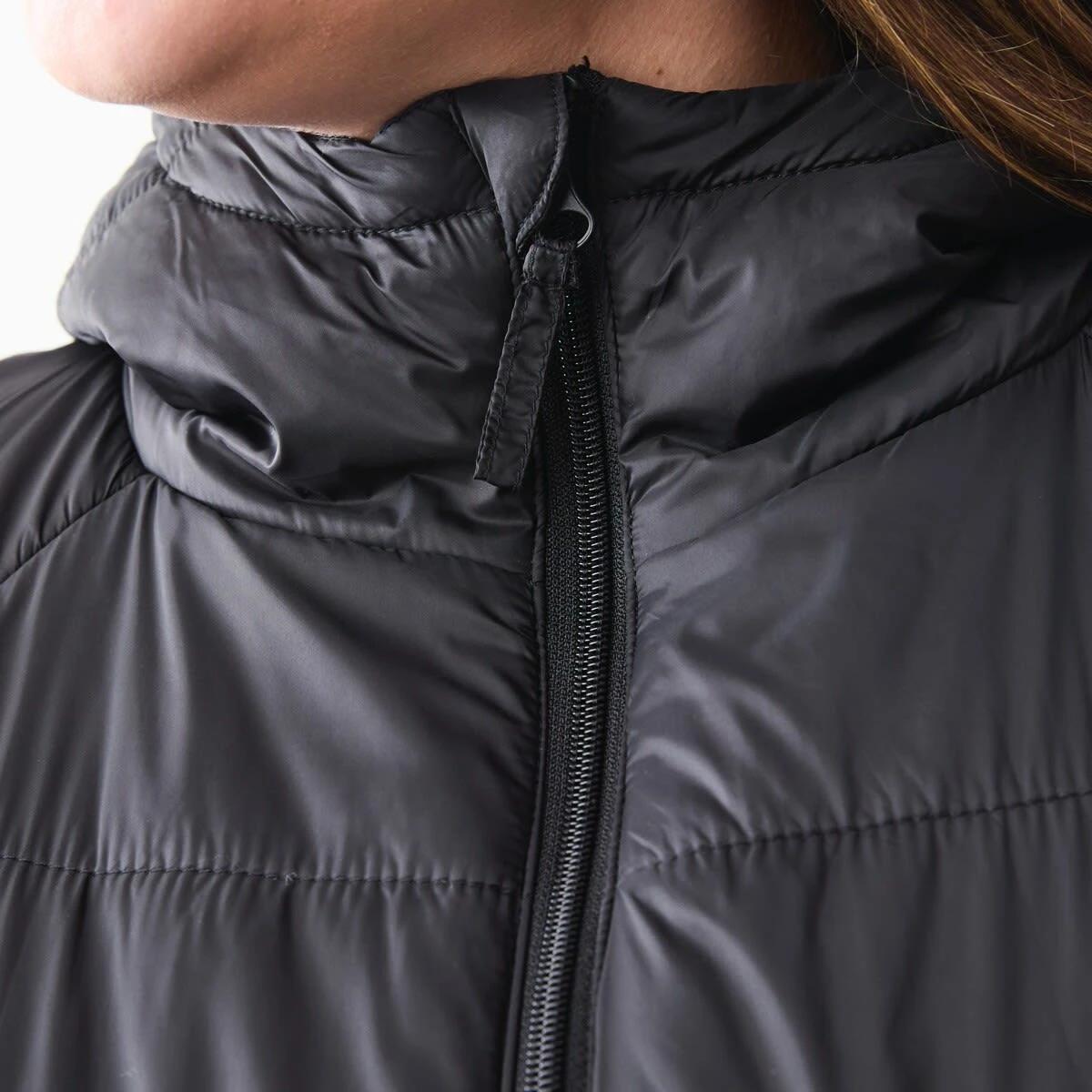 6 Curve Long Sleeve Lightweight Puffer Jacket Black, 6 of 7