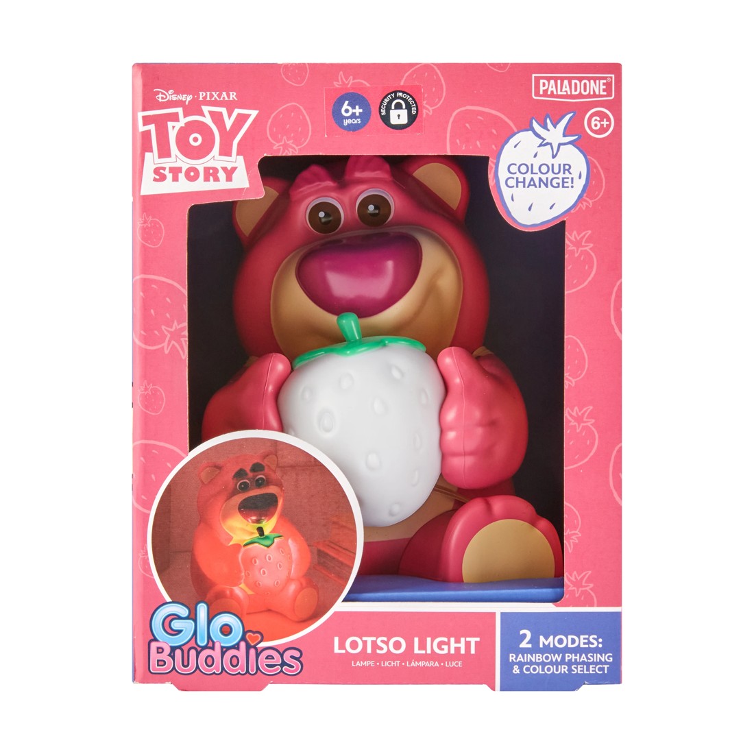 1 Disney Pixar Toy Story Lotso GloBuddies Colour Change Light, 1 of 8