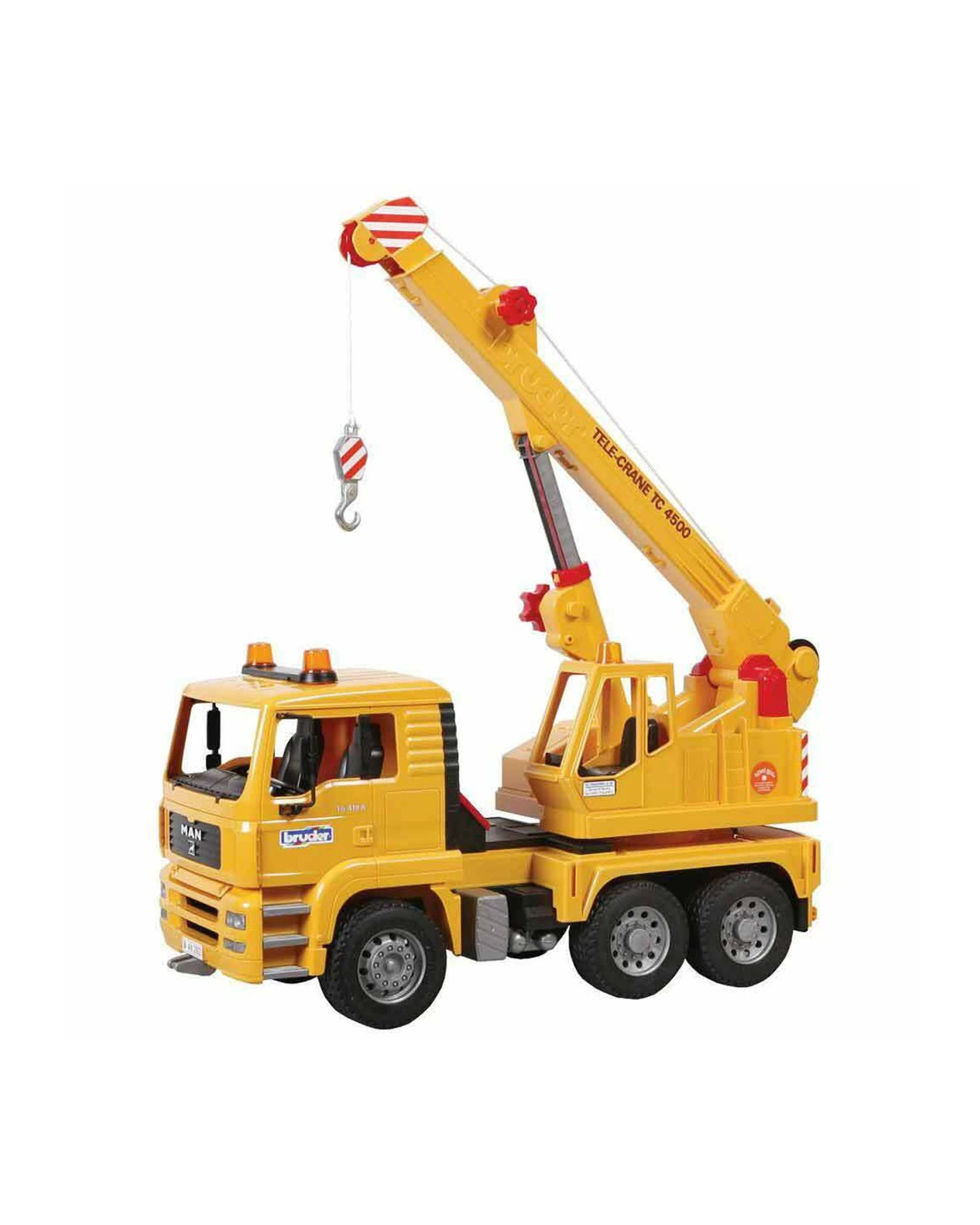 1 Bruder 43cm Tele-crane Construction Lorry Kids Toys 3 Years Plus - Yellow, 1 of 1