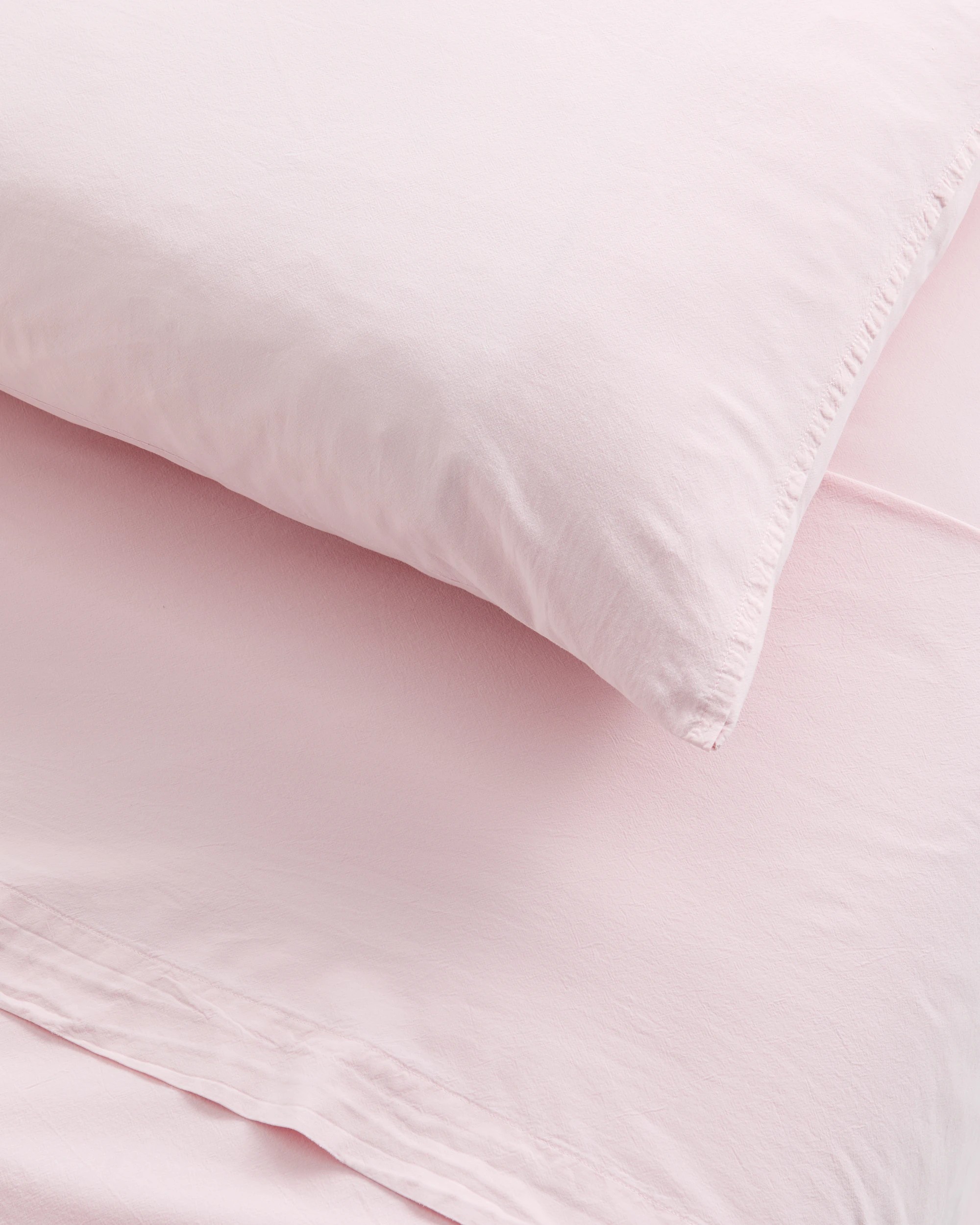 3 Arlo Cotton Stonewash Sheet Set - Queen Bed - Pink, 3 of 3