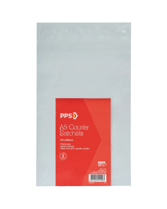 PPS Courier Bag A5 170 x 250mm 5 Pack