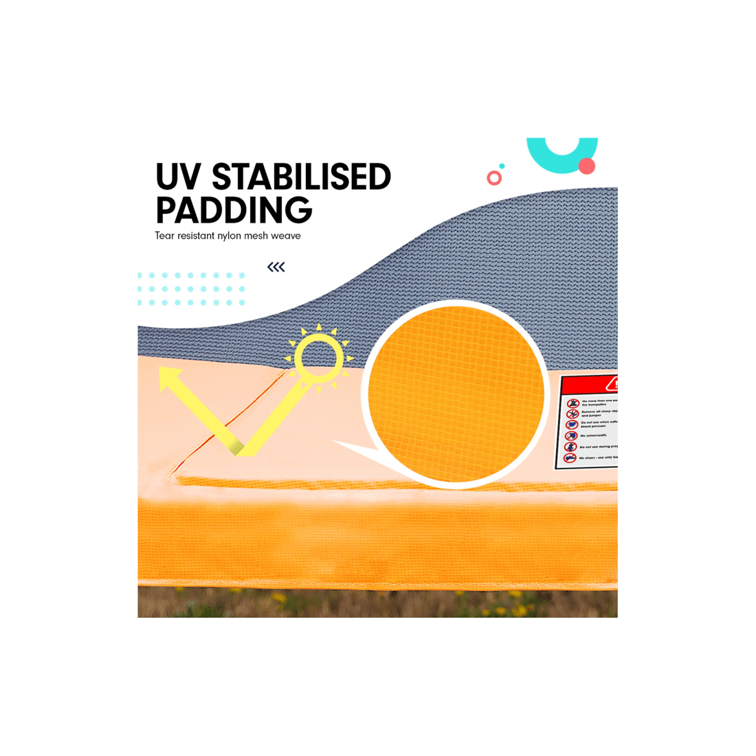 4 Kahuna 6 ft x 9 ft Rectangular Outdoor Trampoline - Orange
 - orange, 4 of 10