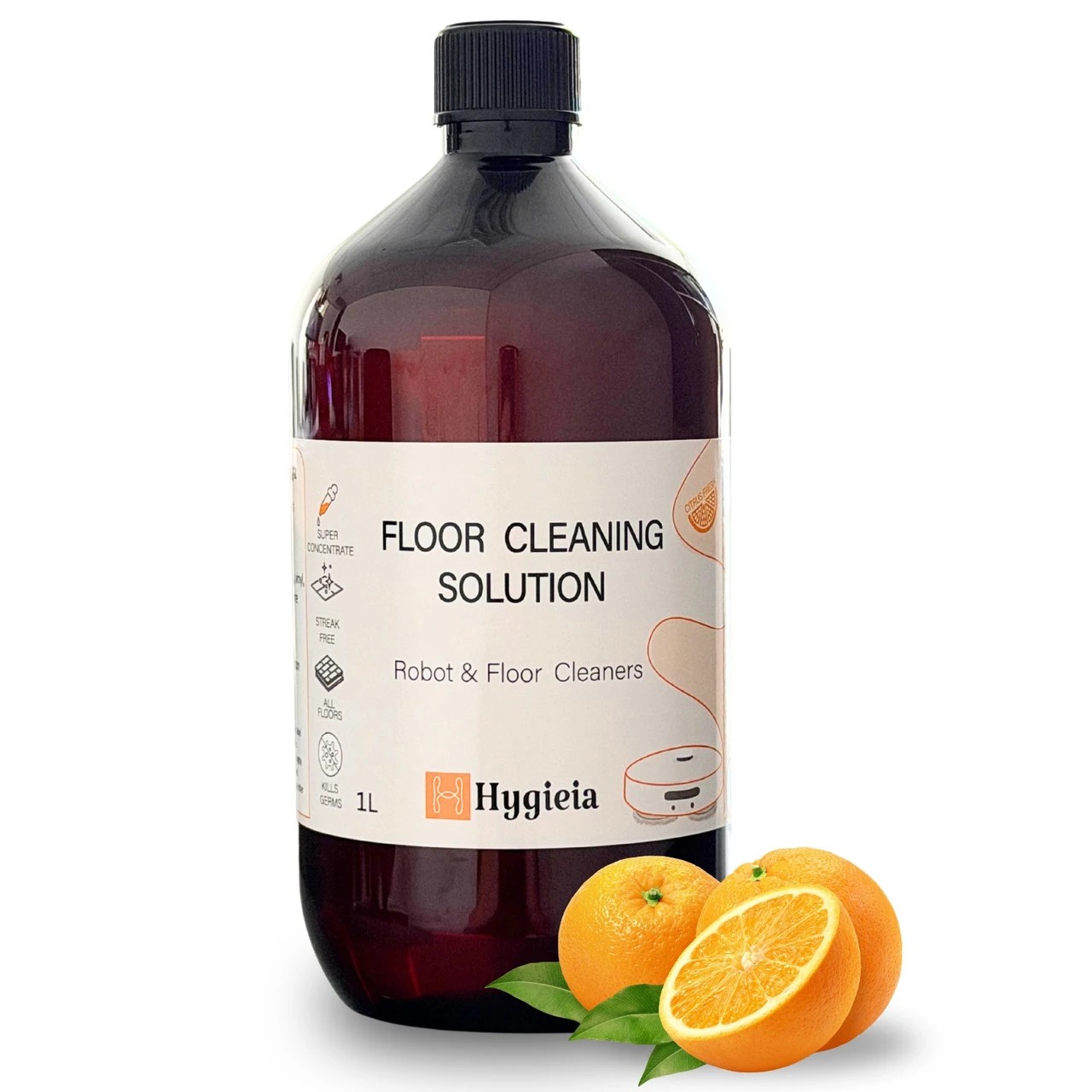 1 Hygieia Multi Floor Cleaning 1L Solution For Robot And Floor Cleaners - Red, 1 of 1