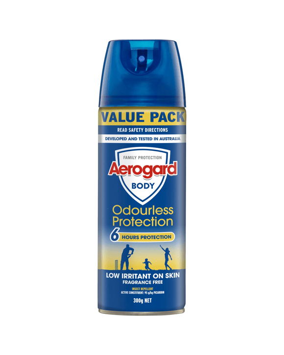 Aerogard Body Odourless Protection Insect Repellent Aerosol Spray 300g