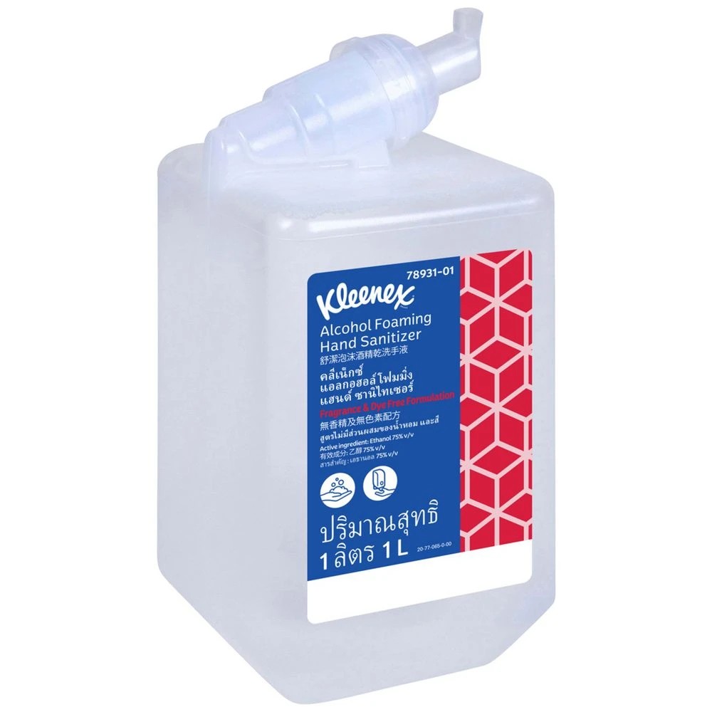 3 Kleenex Alcohol Foaming Hand Sanitiser 1000mL Cartridge 6 Pk, 3 of 5