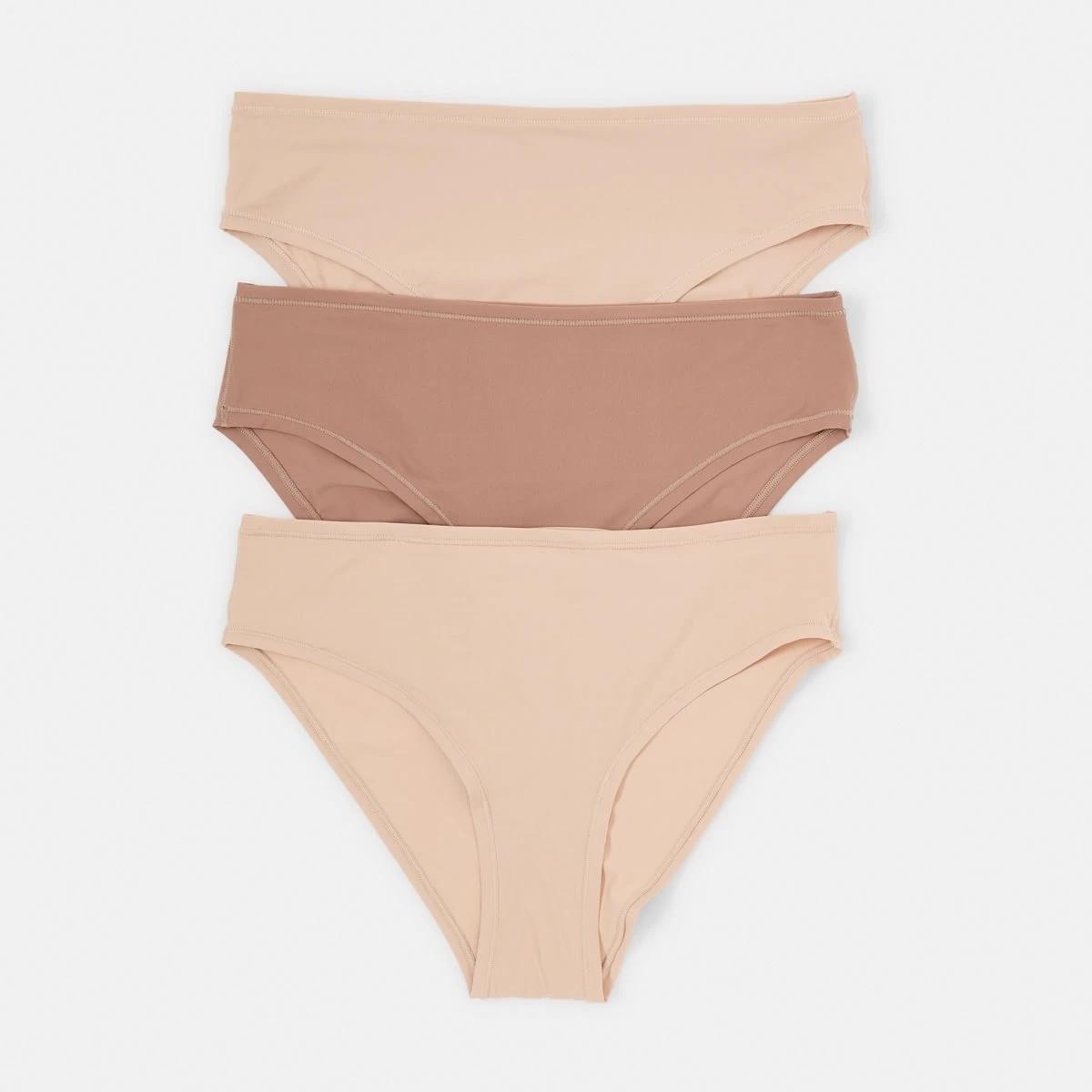 1 3 Pack Super Soft Bikini Briefs LIGHT FAWN, SOFT CLAY, LIGHT FAWN, 1 of 8