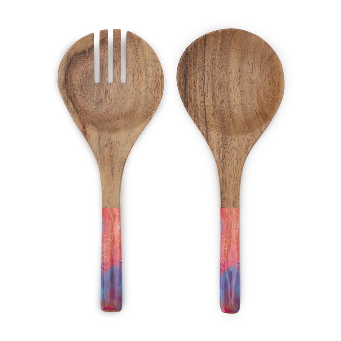 4 2 Pack Rachael Sarra Flourish Salad Servers, 4 of 5