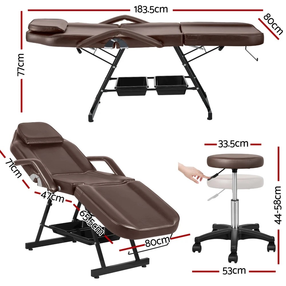 2 Zenses Massage Table Adjustable Salon Bed Chair 3 - Multi, 2 of 6