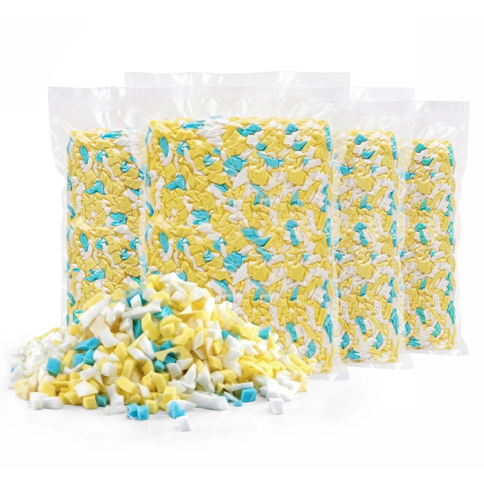 1 Artiss 20lbs (8.8KG) Bean Bag Filler Shredded Memory Foam Filling High Density - Multi, 1 of 9