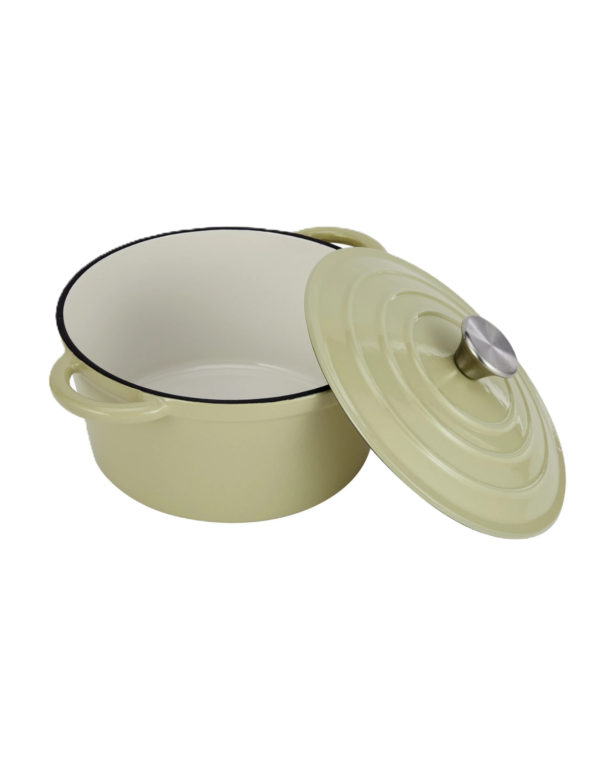 2 4L Cast Iron Casserole - Green, 2 of 6