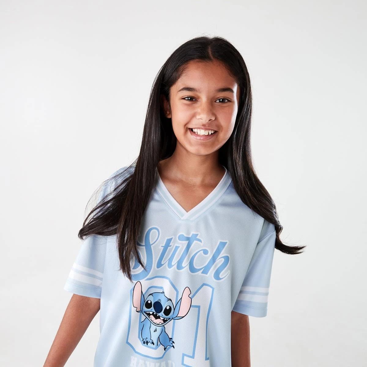3 Disney Lilo & Stitch License V-Neck Mesh T-shirt LILO AND SITTCH VARSITY, 3 of 9