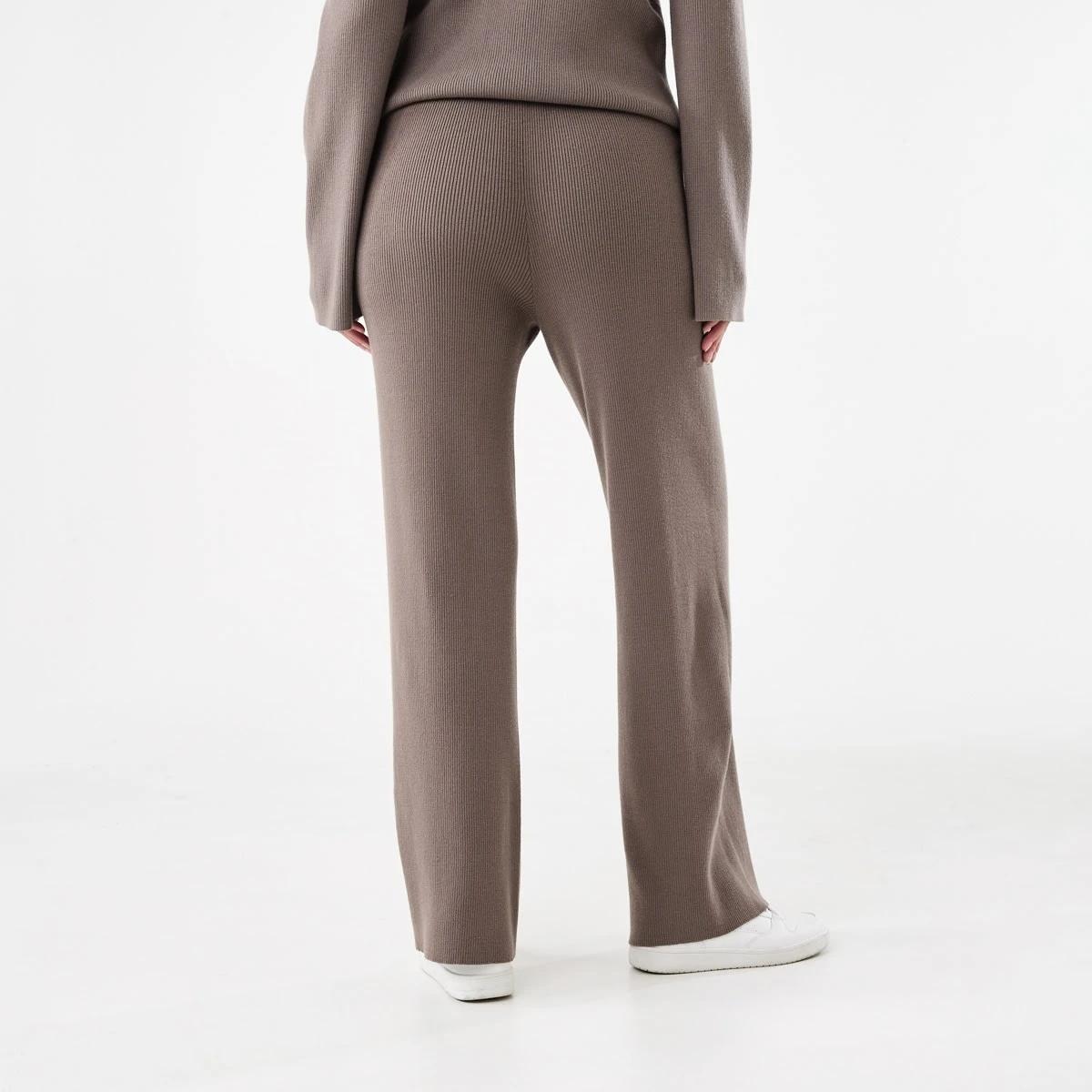 3 True Knit Rib Pants Taupe Brn, 3 of 5