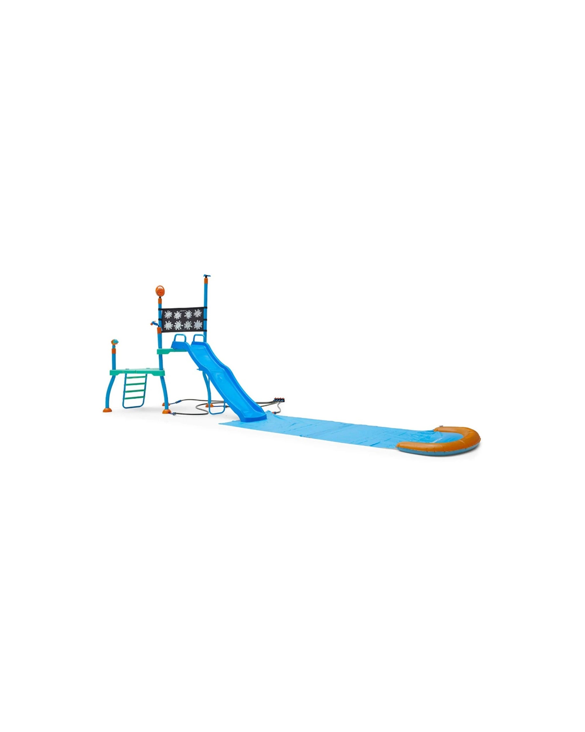 2 Plum Play Au Water Park Shower Tower With Slide And Sprinklers For Kids - Blue, 2 of 9