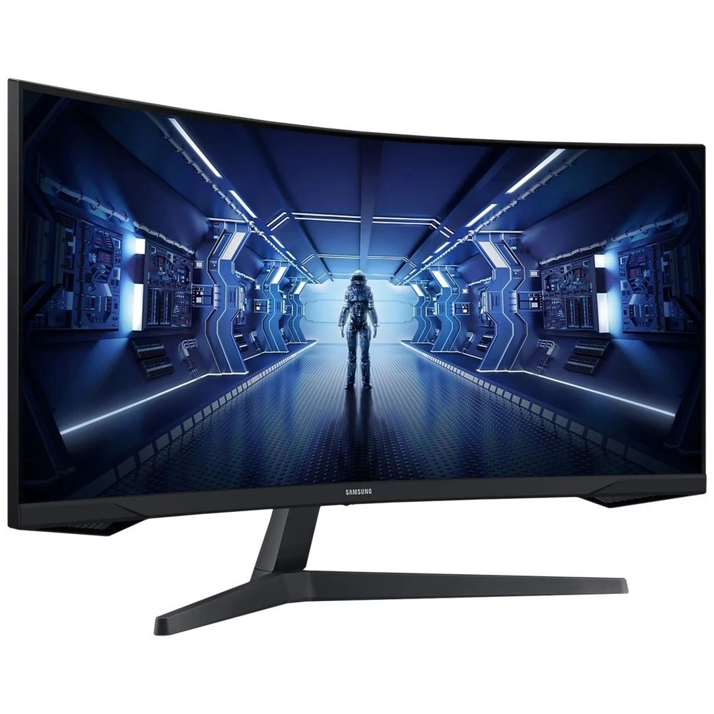 2 Samsung 34" UWQHD 165Hz 1ms Curved Gaming Monitor G55T, 2 of 8