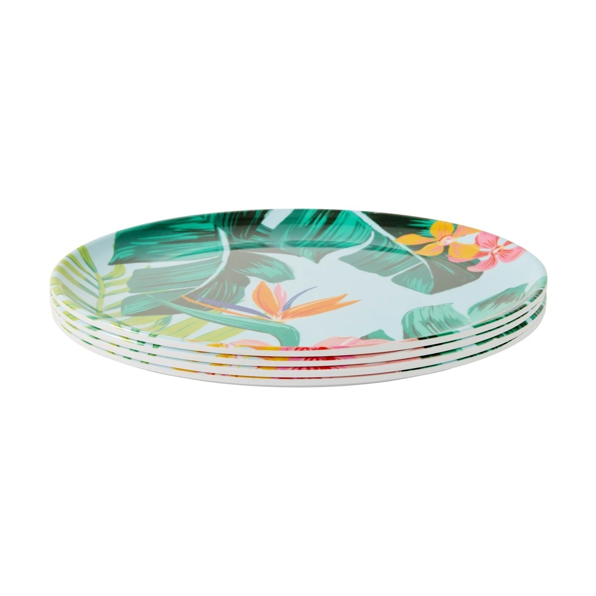 2 4 Pack Floral Birds Dinner Plates, 2 of 6