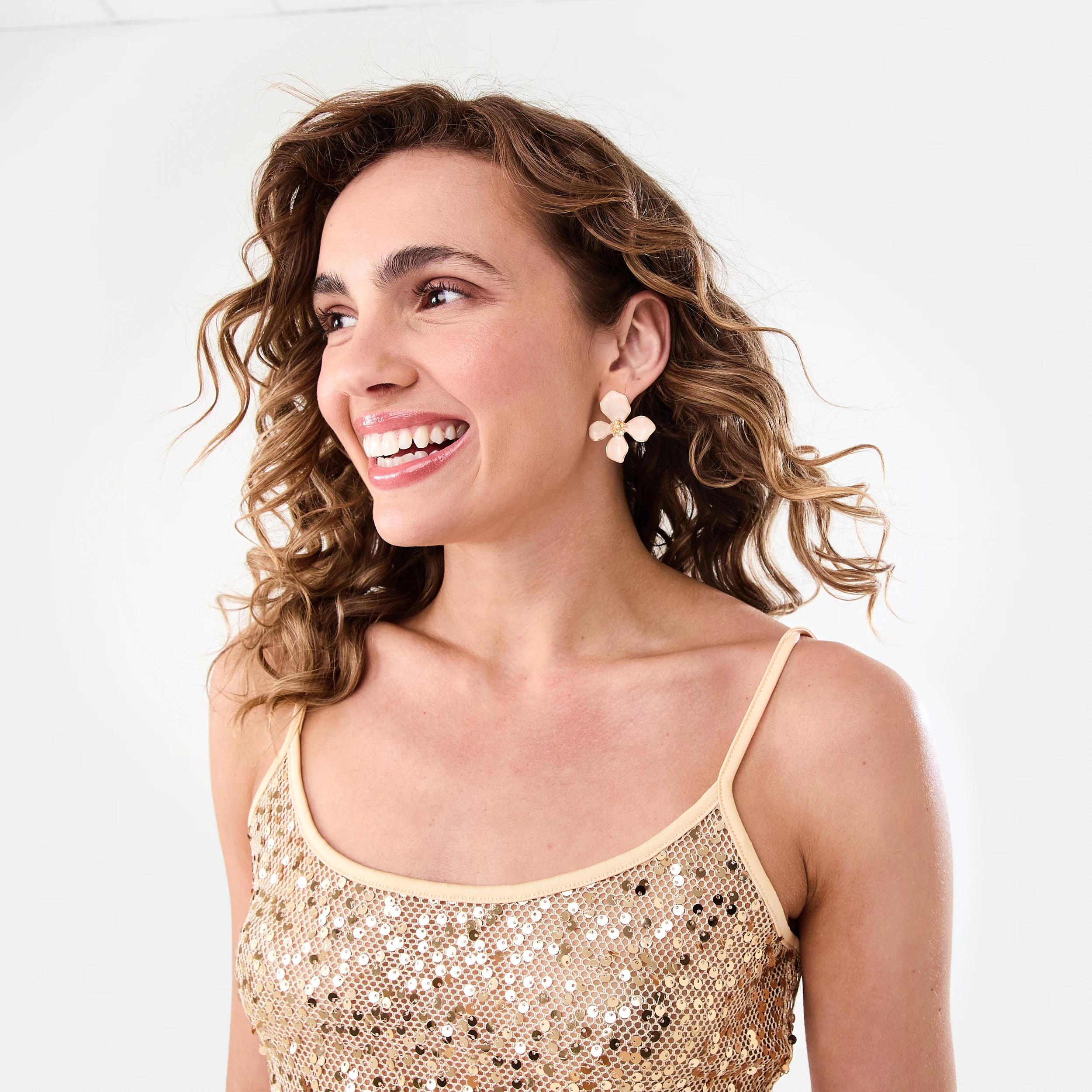 7 Sequin Cami Top Soft Gold, 7 of 8